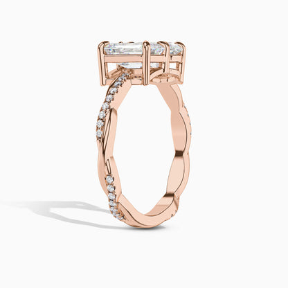 silver and diamond ring