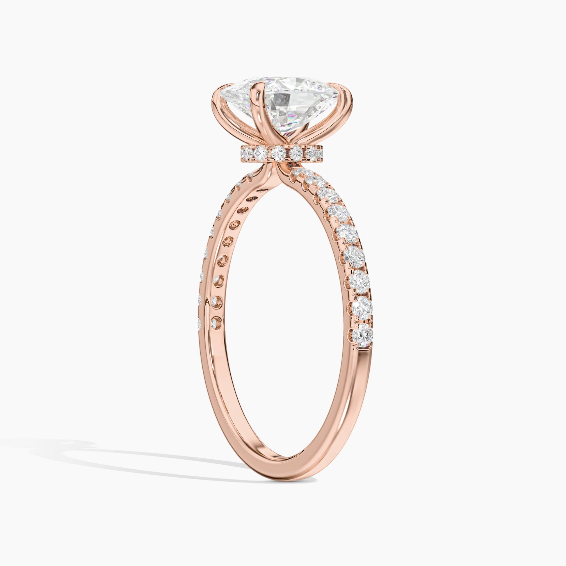 oval solitaire diamond ring