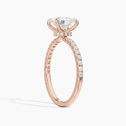 oval solitaire diamond ring