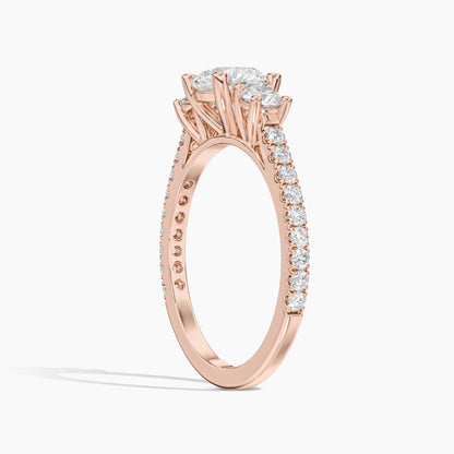 3 stone diamond engagement ring
