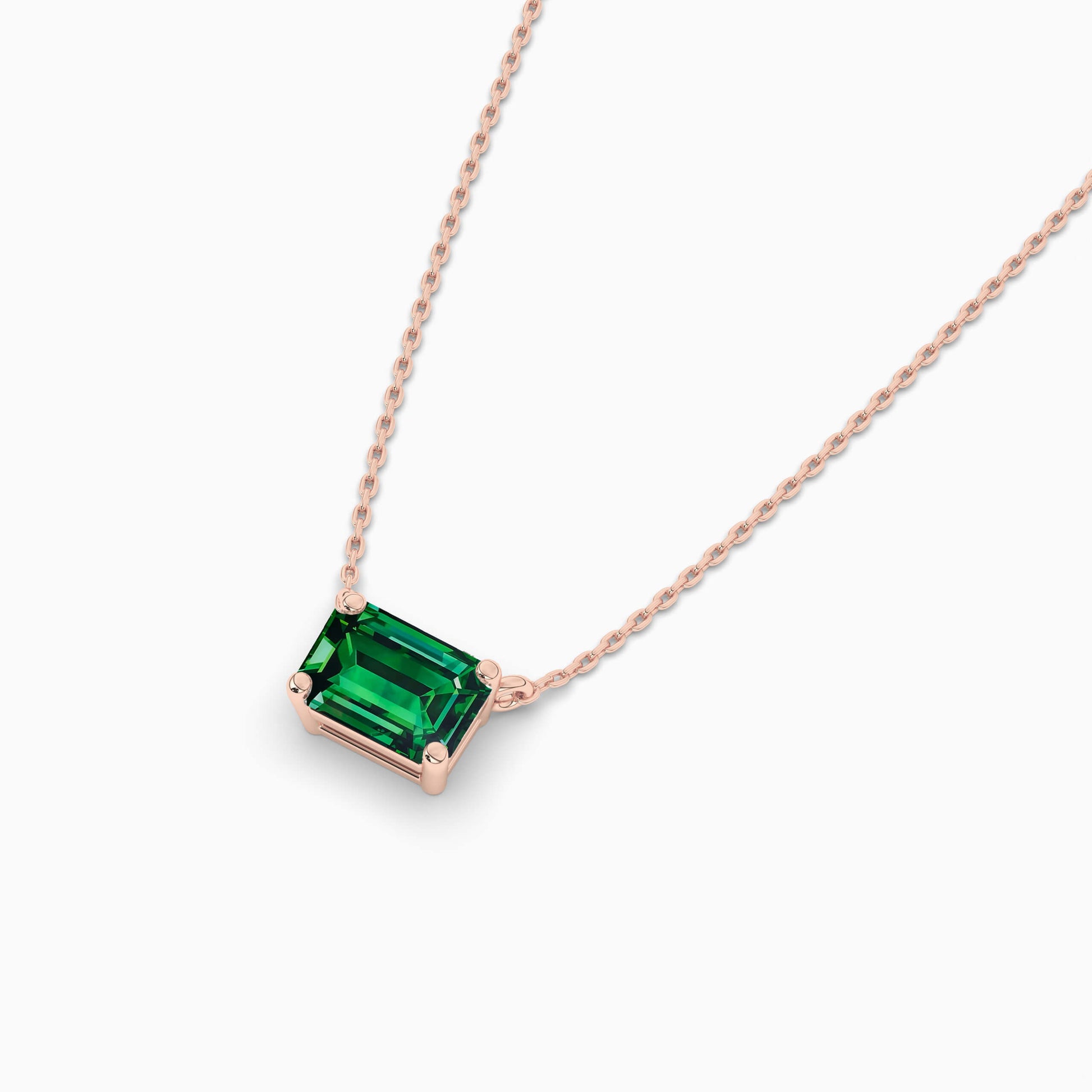 silver diamond neckalce rose gold plated