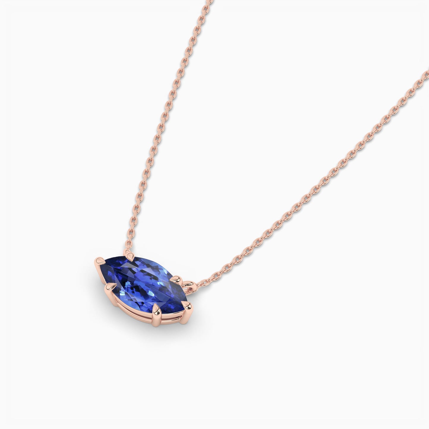 blue sapphire marquise solitaire