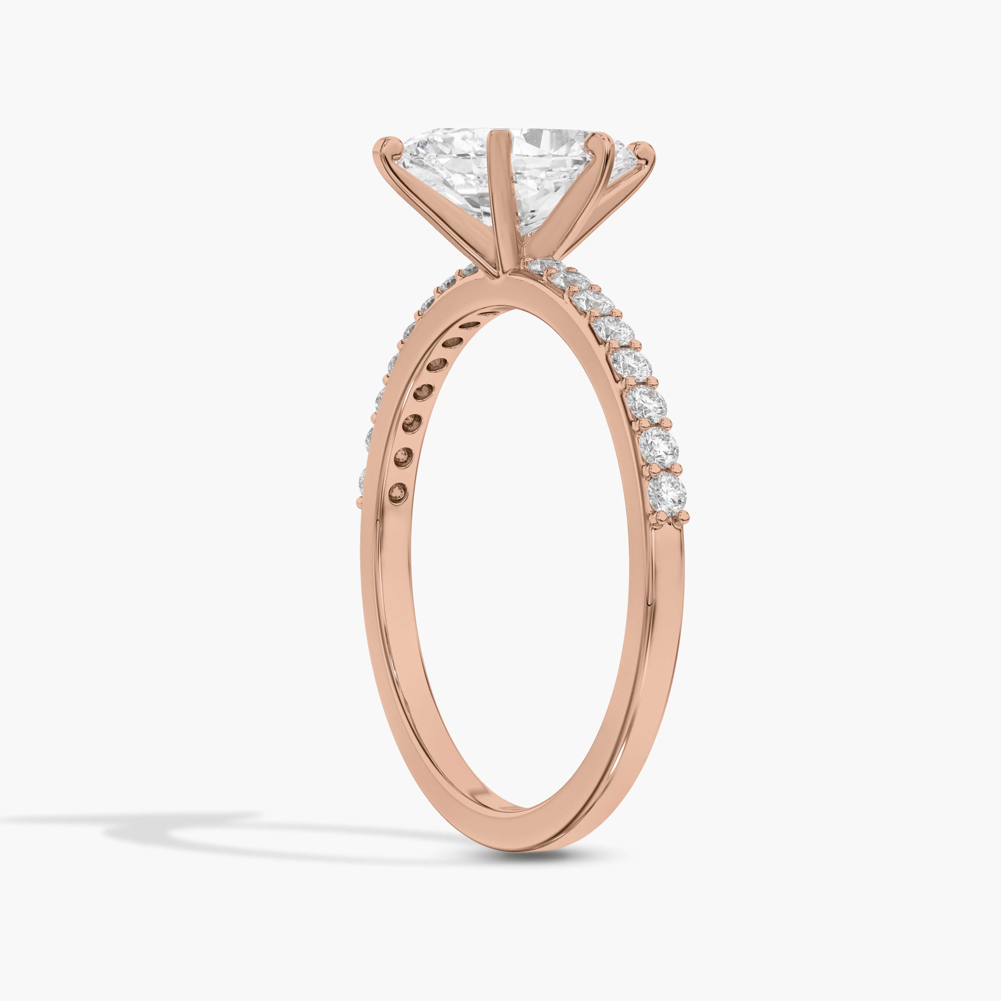 silver diamond rings for women rose gold