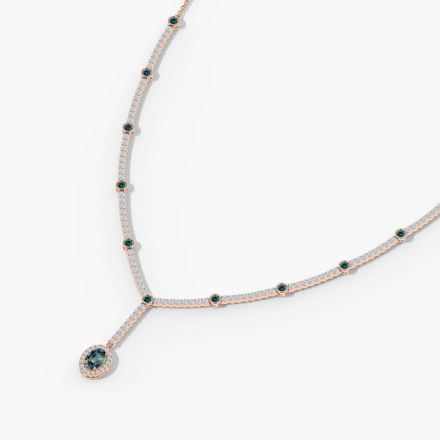 simple diamond necklace