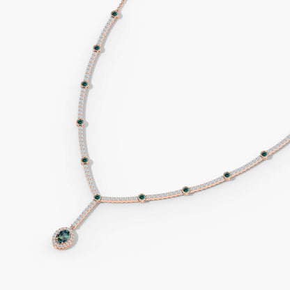 simple diamond necklace