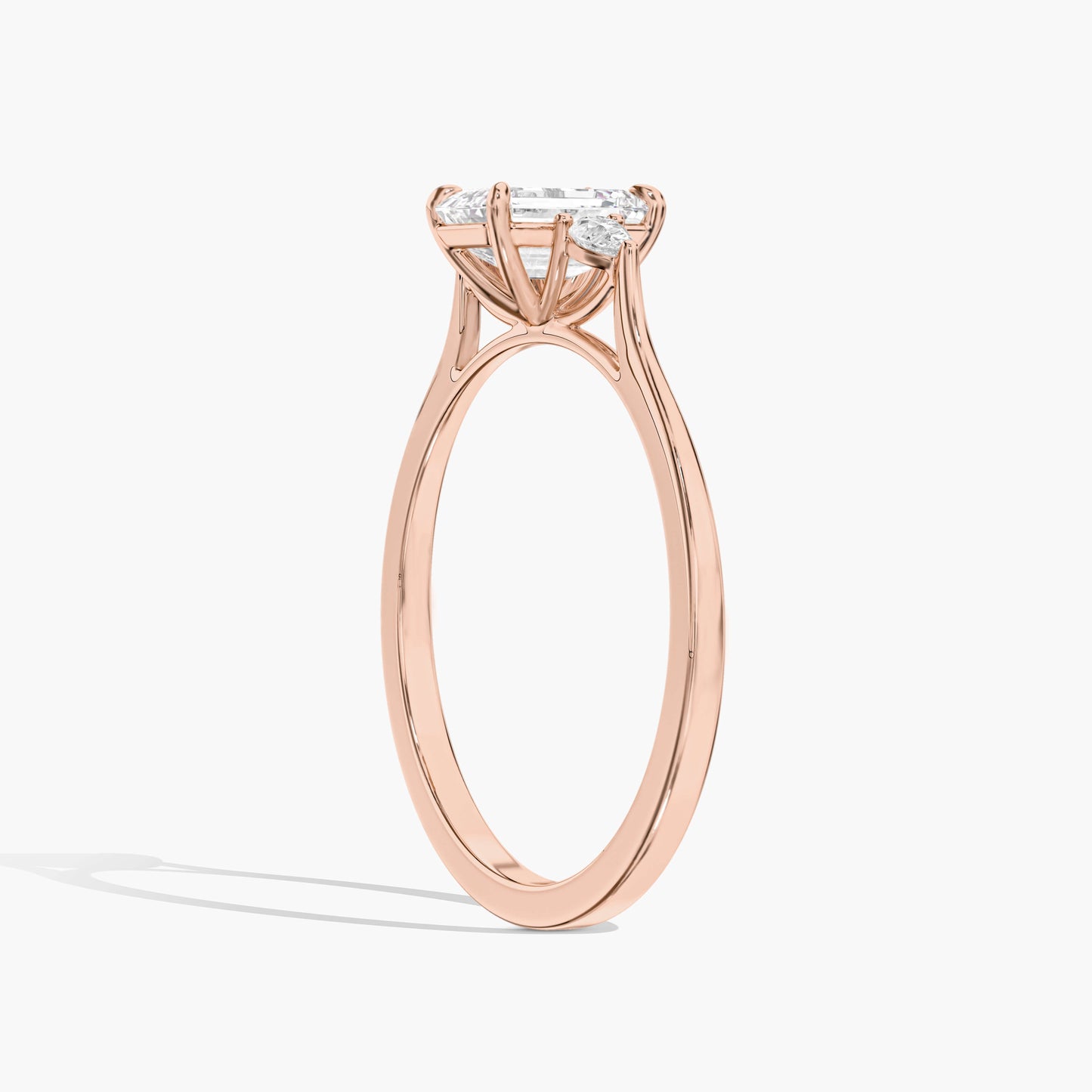 3 stone ring designs​ rose gold