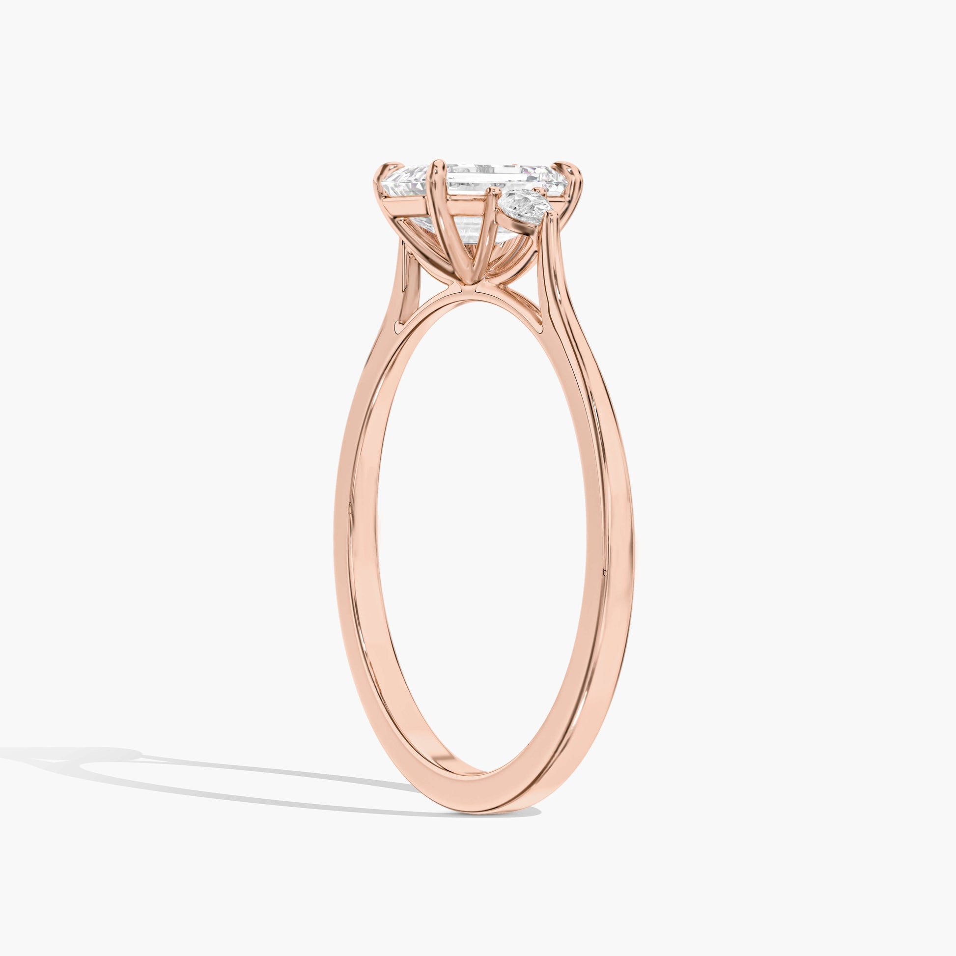 3 stone ring designs​ rose gold