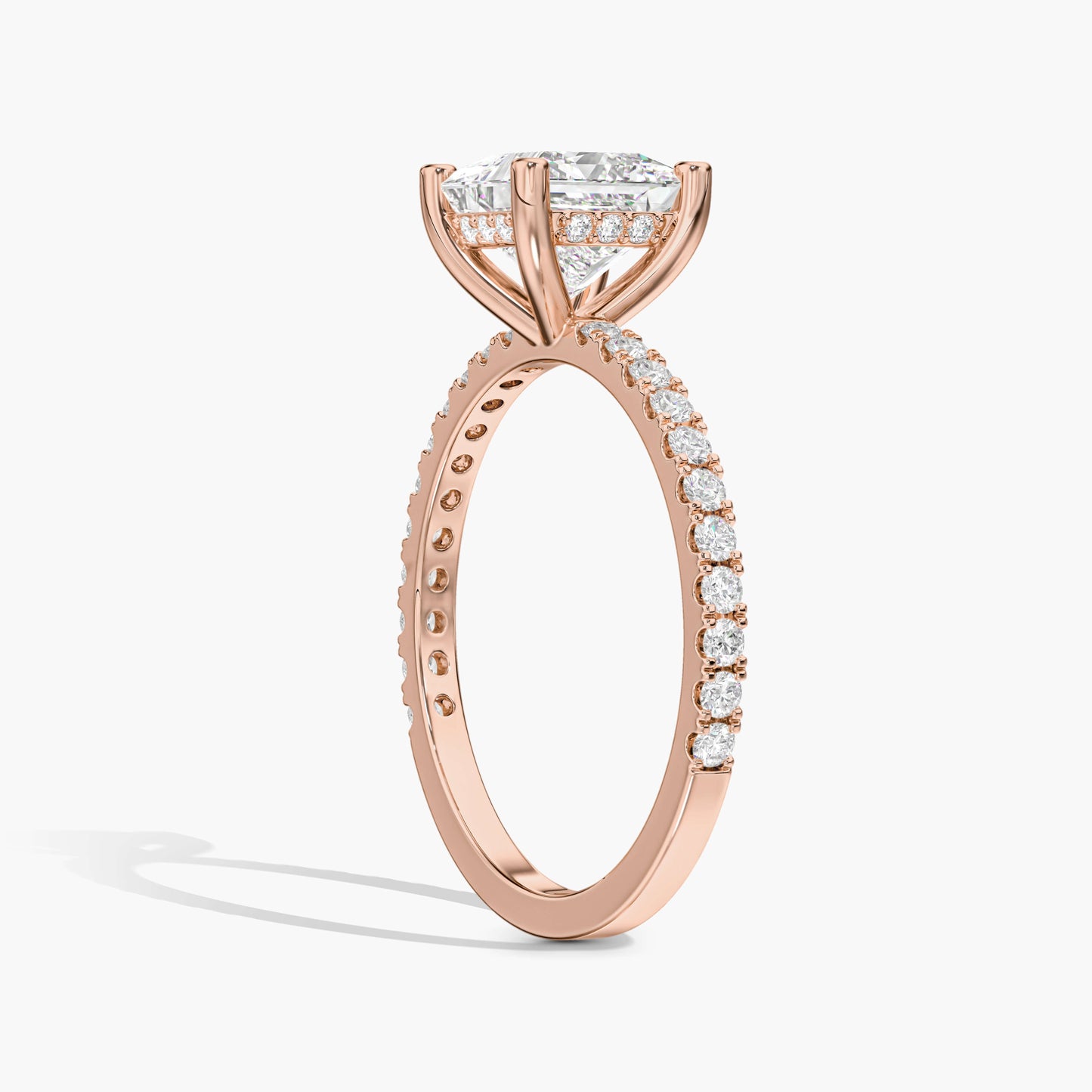 Solitaire silver ring