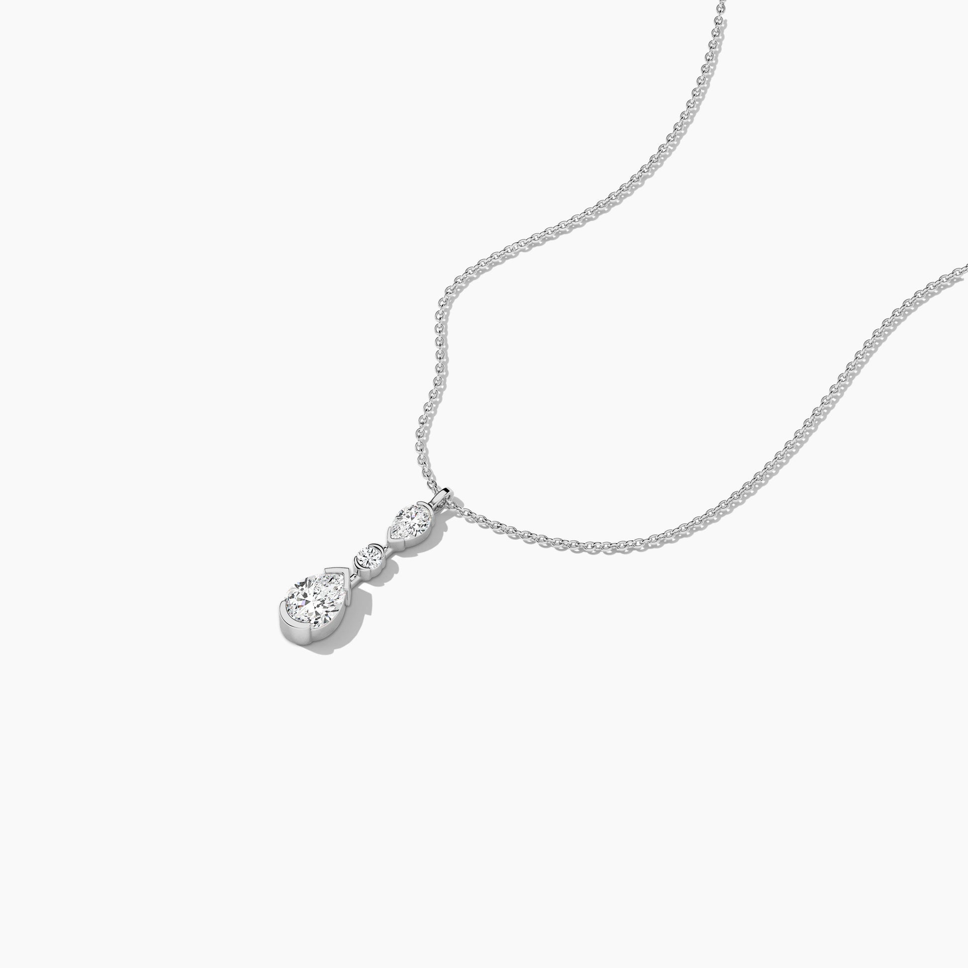 simple diamond necklace