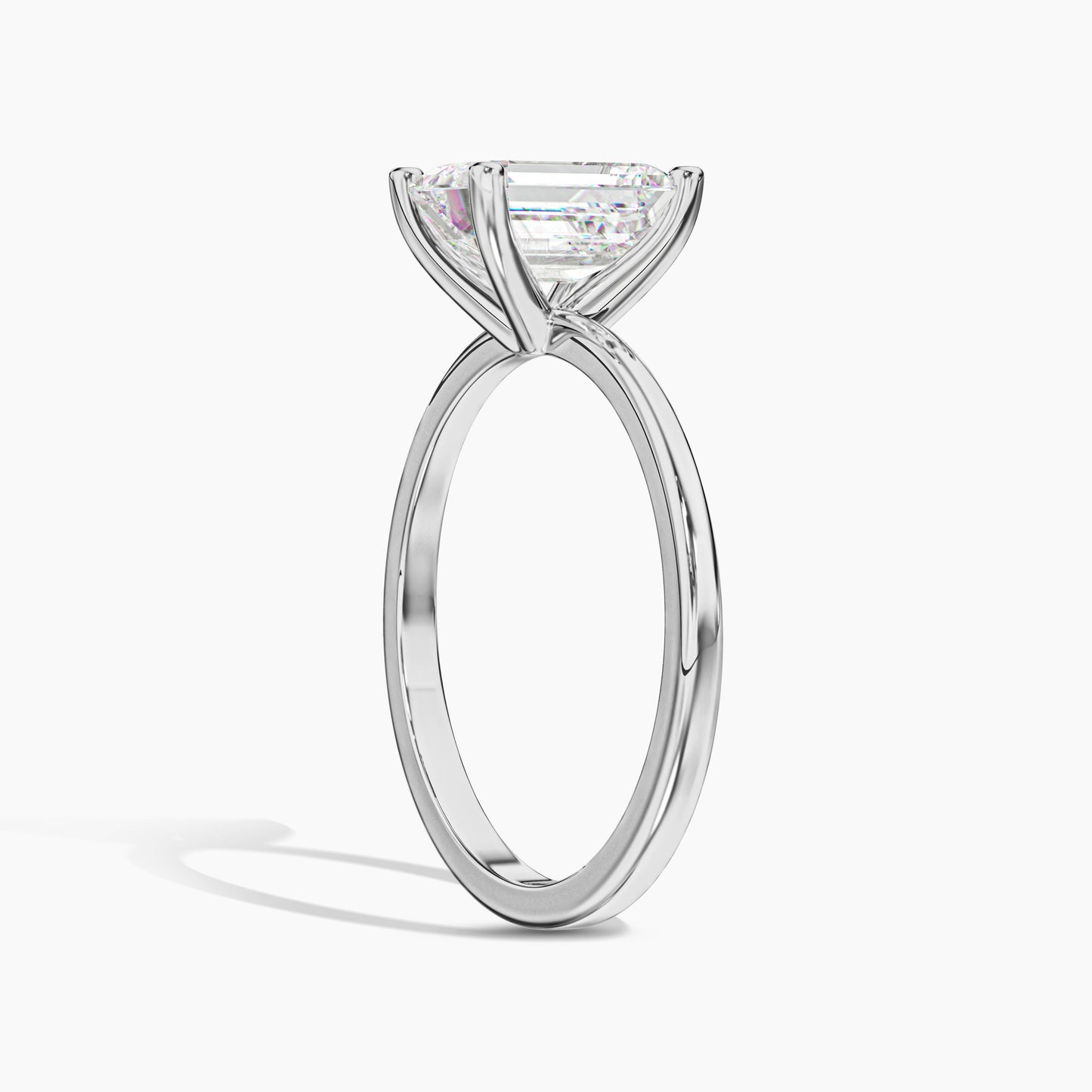 Solitaire Diamond Silver Rings for Girls