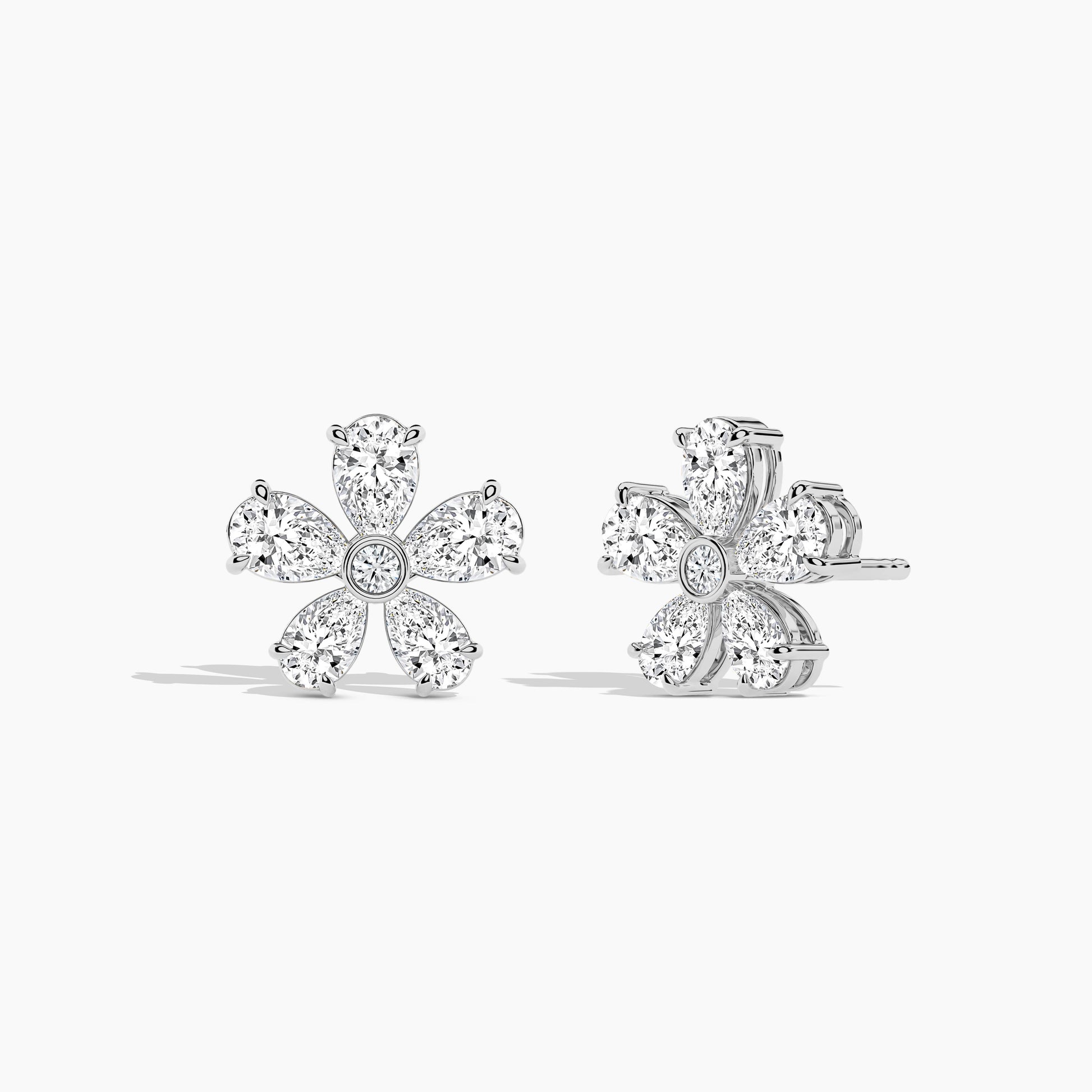 stone flower earrings​