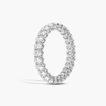 Diamond ring with a white