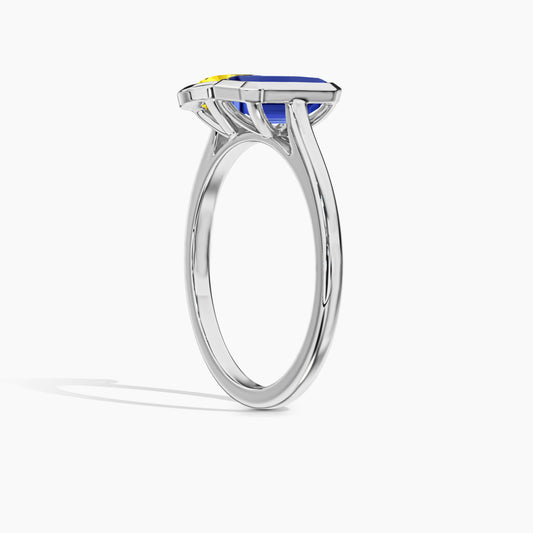 blue diamond ring