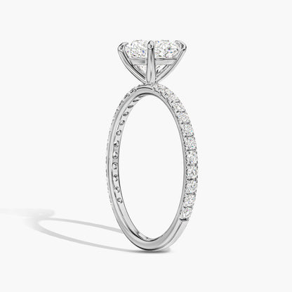 silver heart ring with diamonds