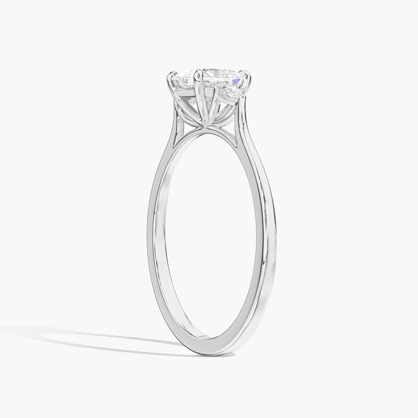 Square DIamond Solitaire ring