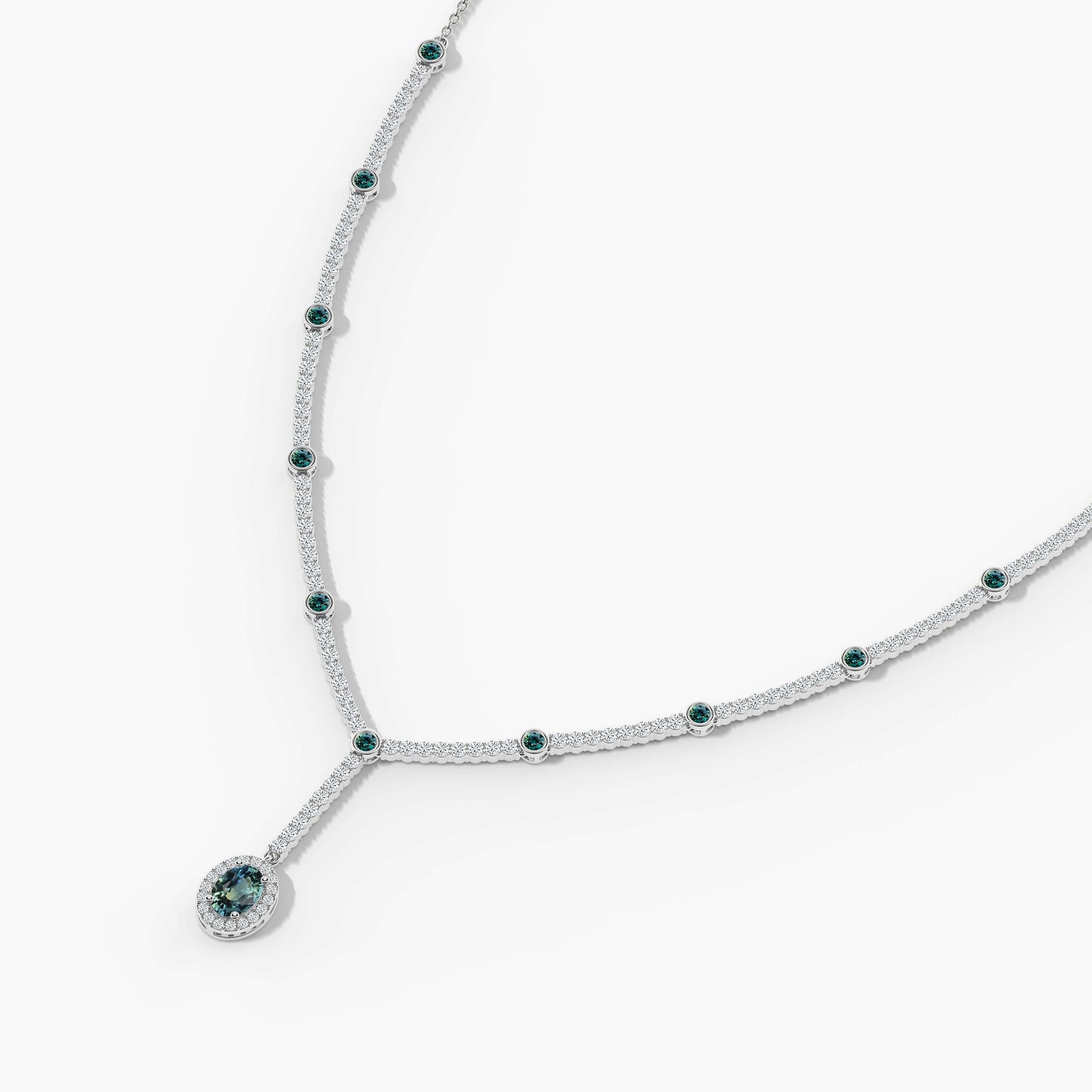 expensive blue diamond necklace​