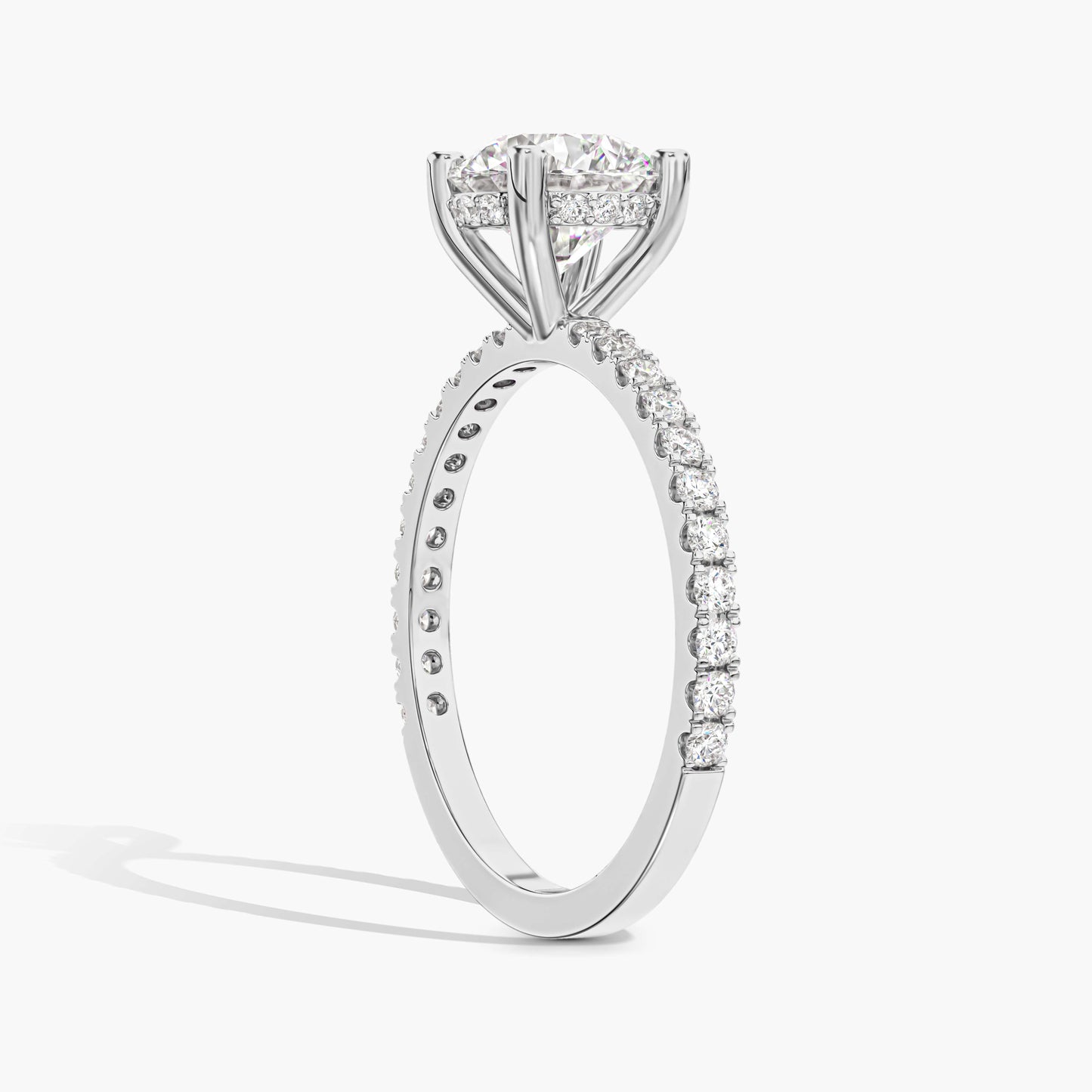 silver engagement rings for women