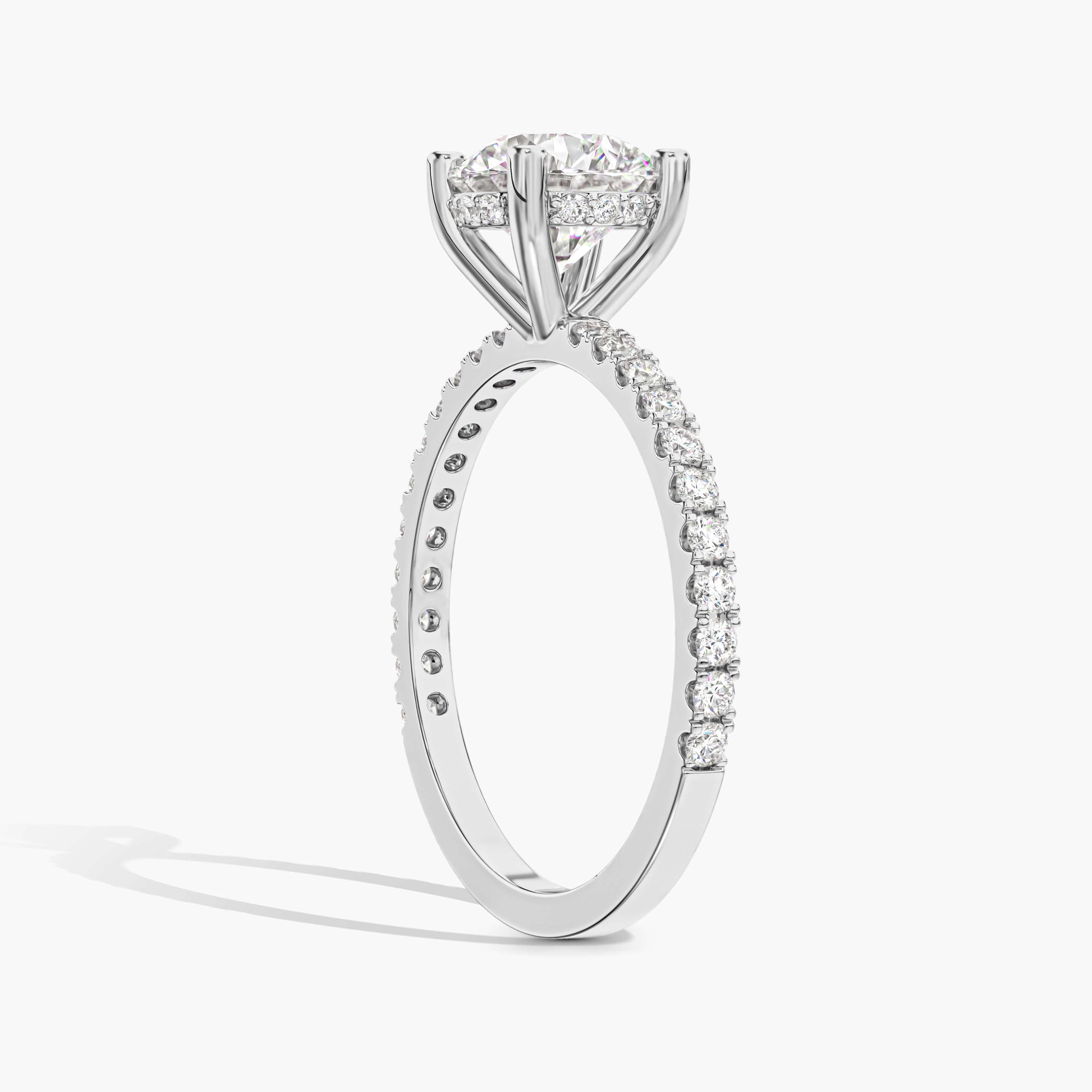 silver engagement rings for women