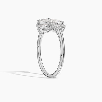 silver oval engagement rings