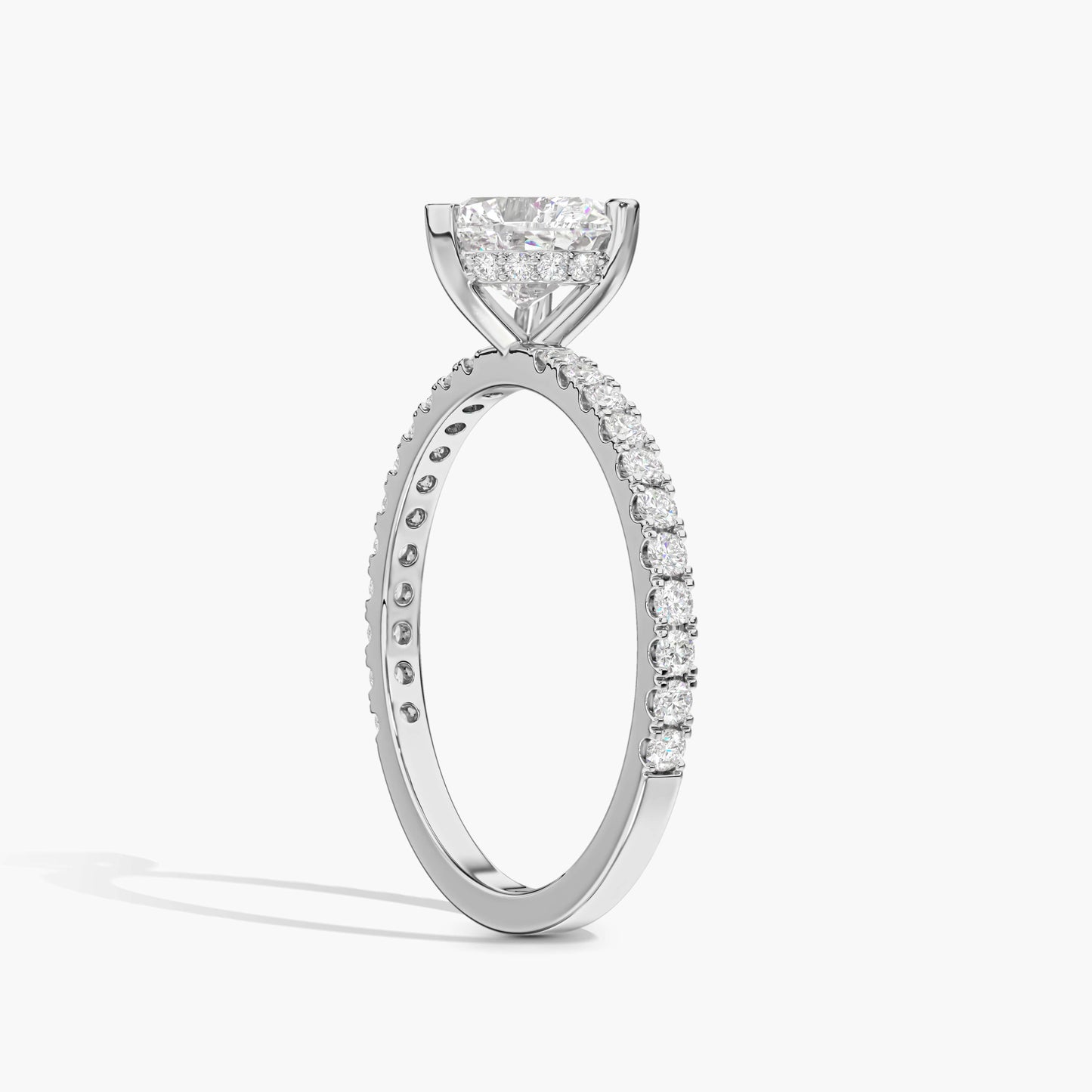Heart shape engagement ring