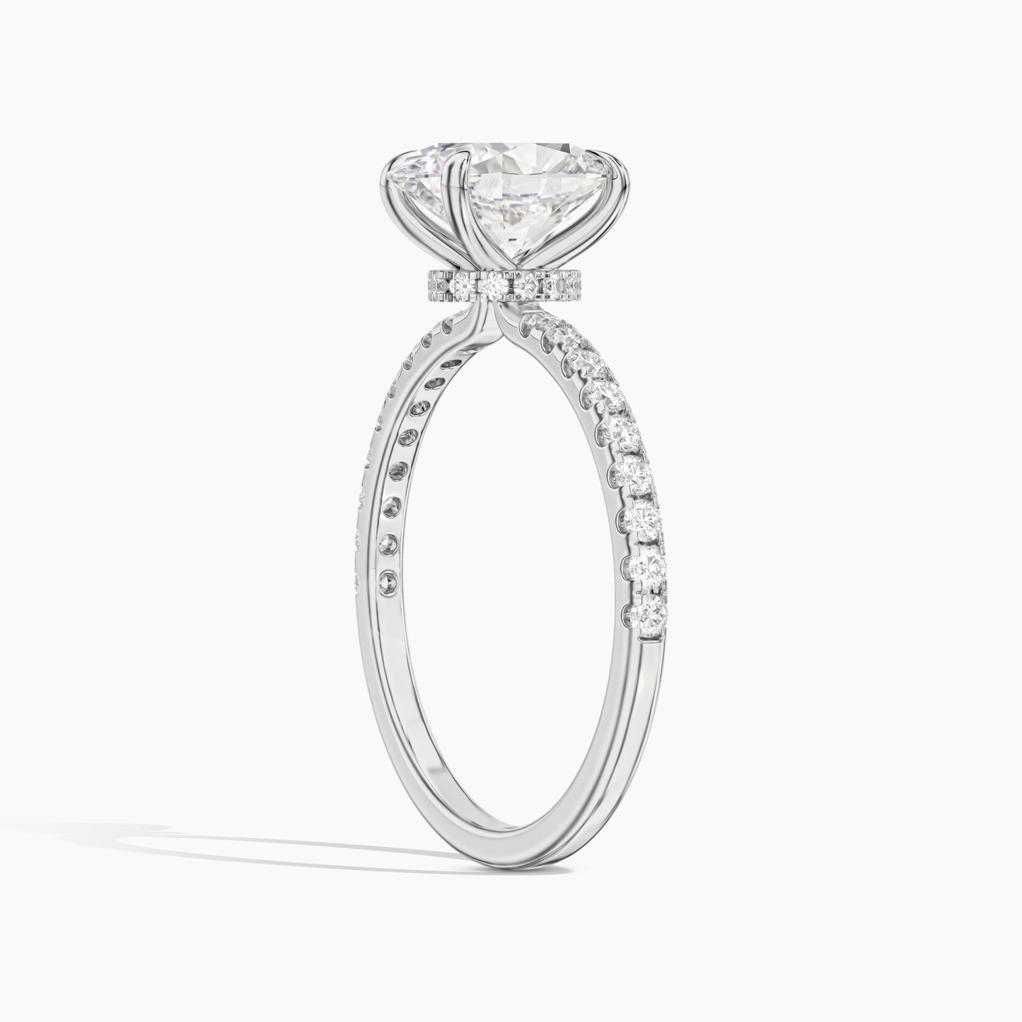 oval solitaire engagement ring