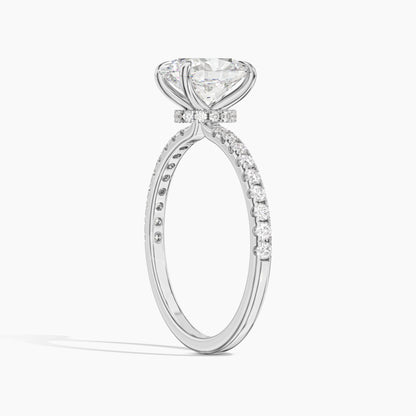 oval solitaire engagement ring