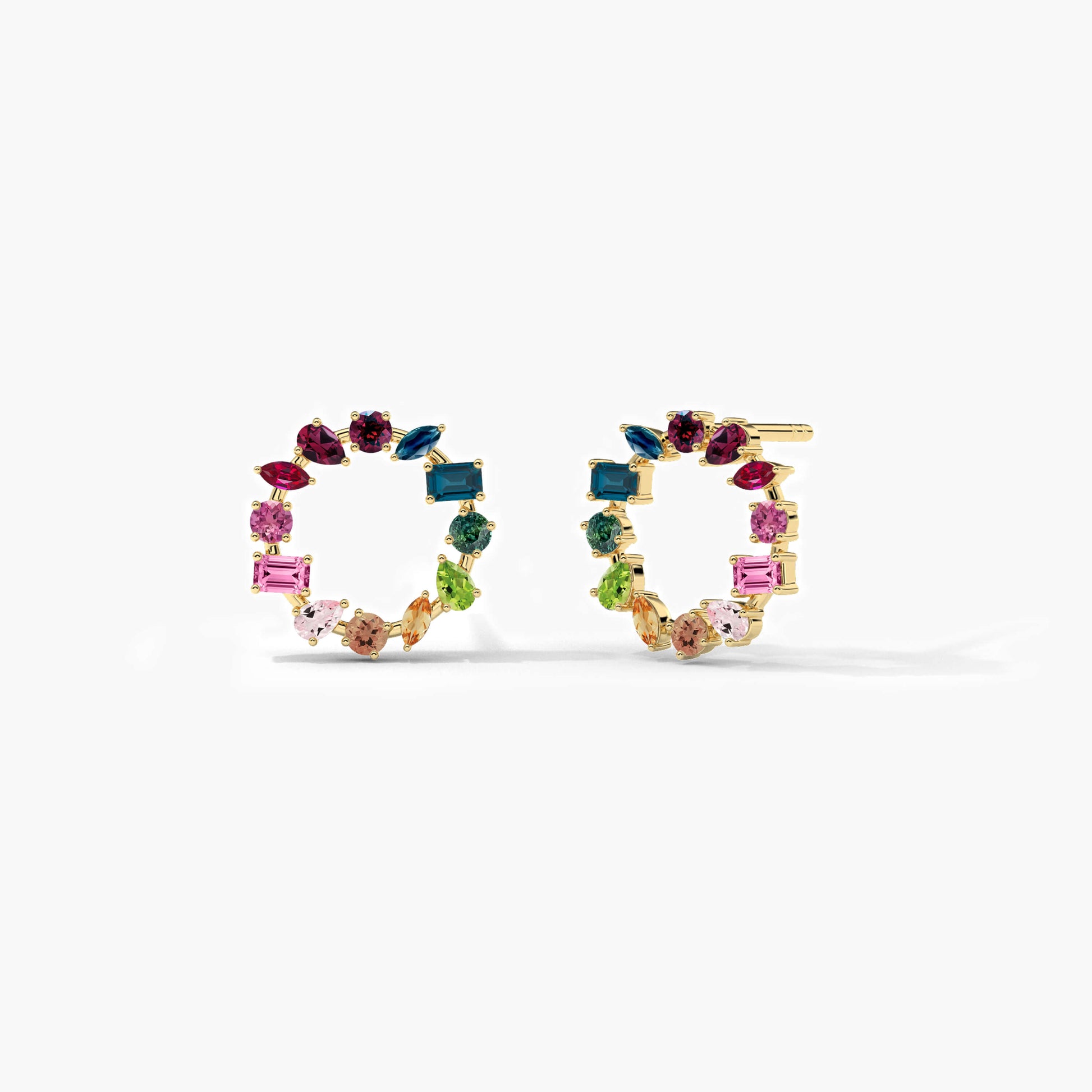 silver diamond earring