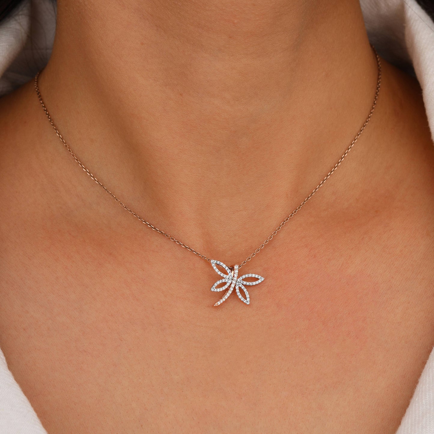 butterfly pendant necklace​