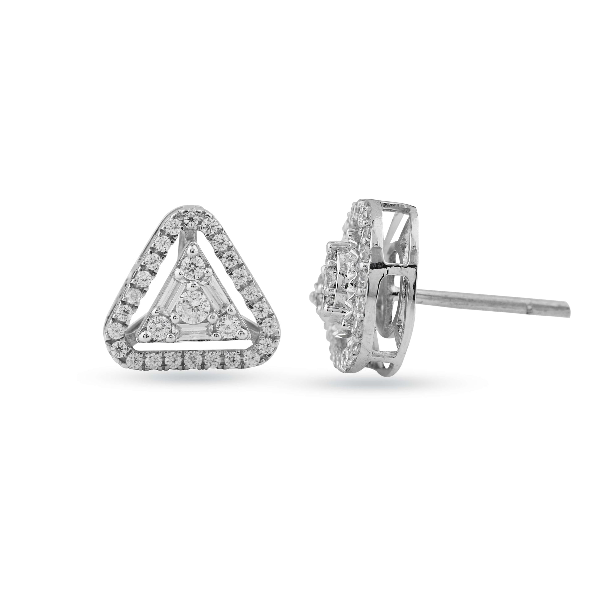 Two diamond earrings
