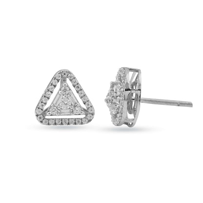 Two diamond earrings