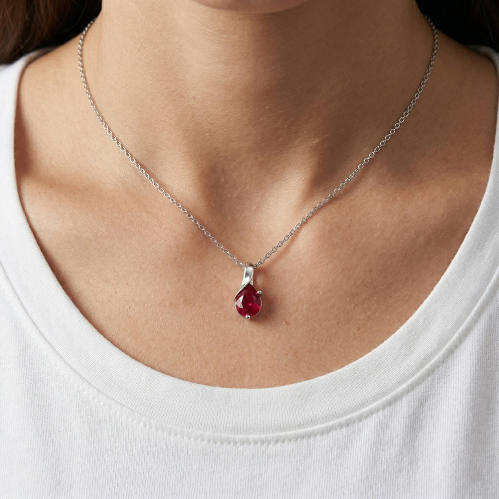 ruby gemstone necklace