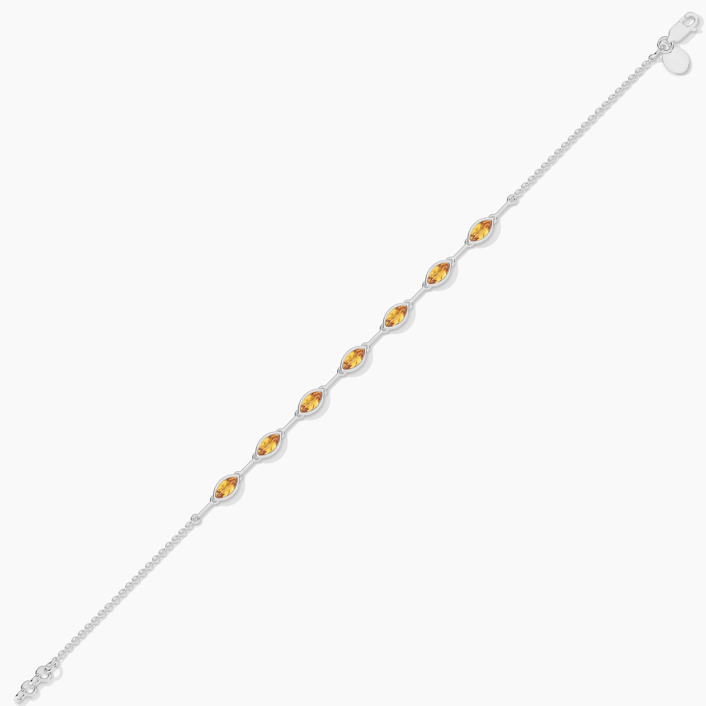 Peridot Diamond Original Silver Bracelet