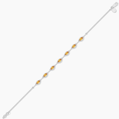Peridot Diamond Original Silver Bracelet
