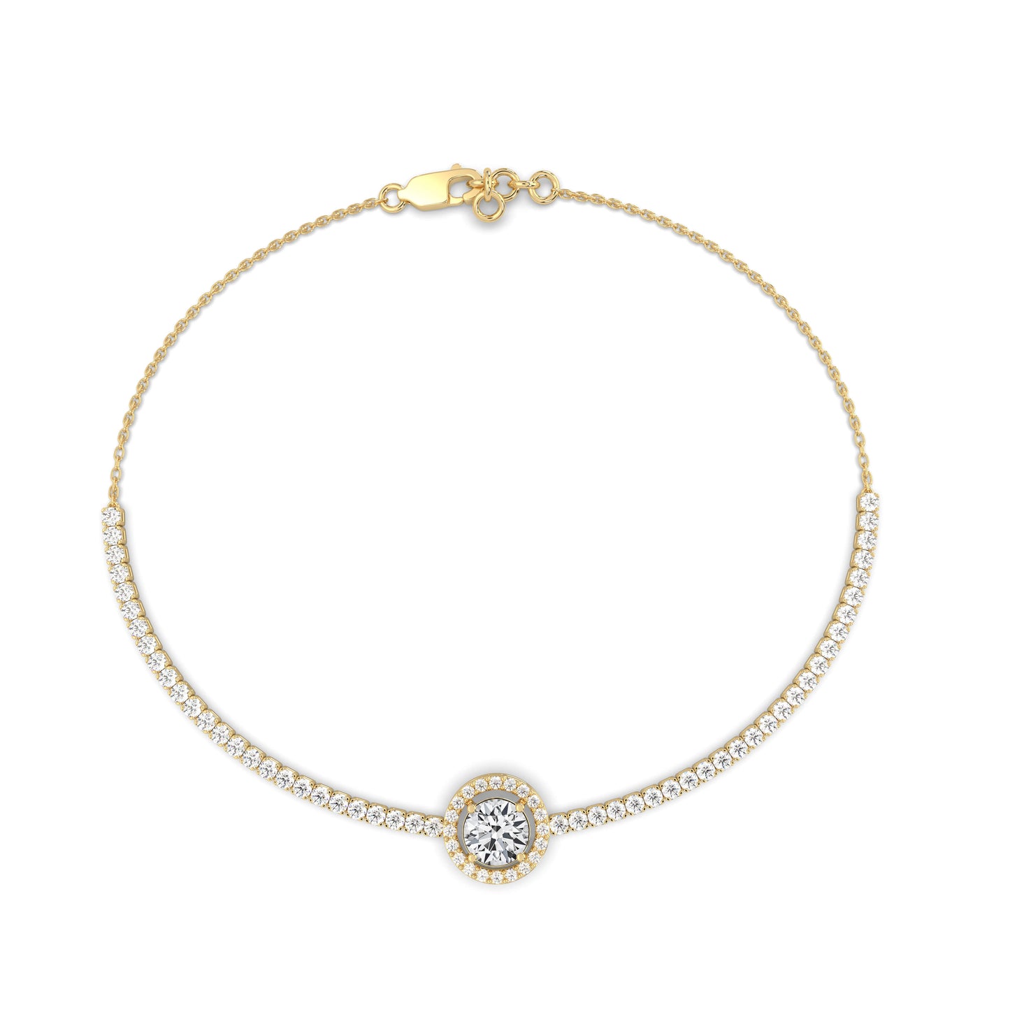 Silver Diamond Bracelet