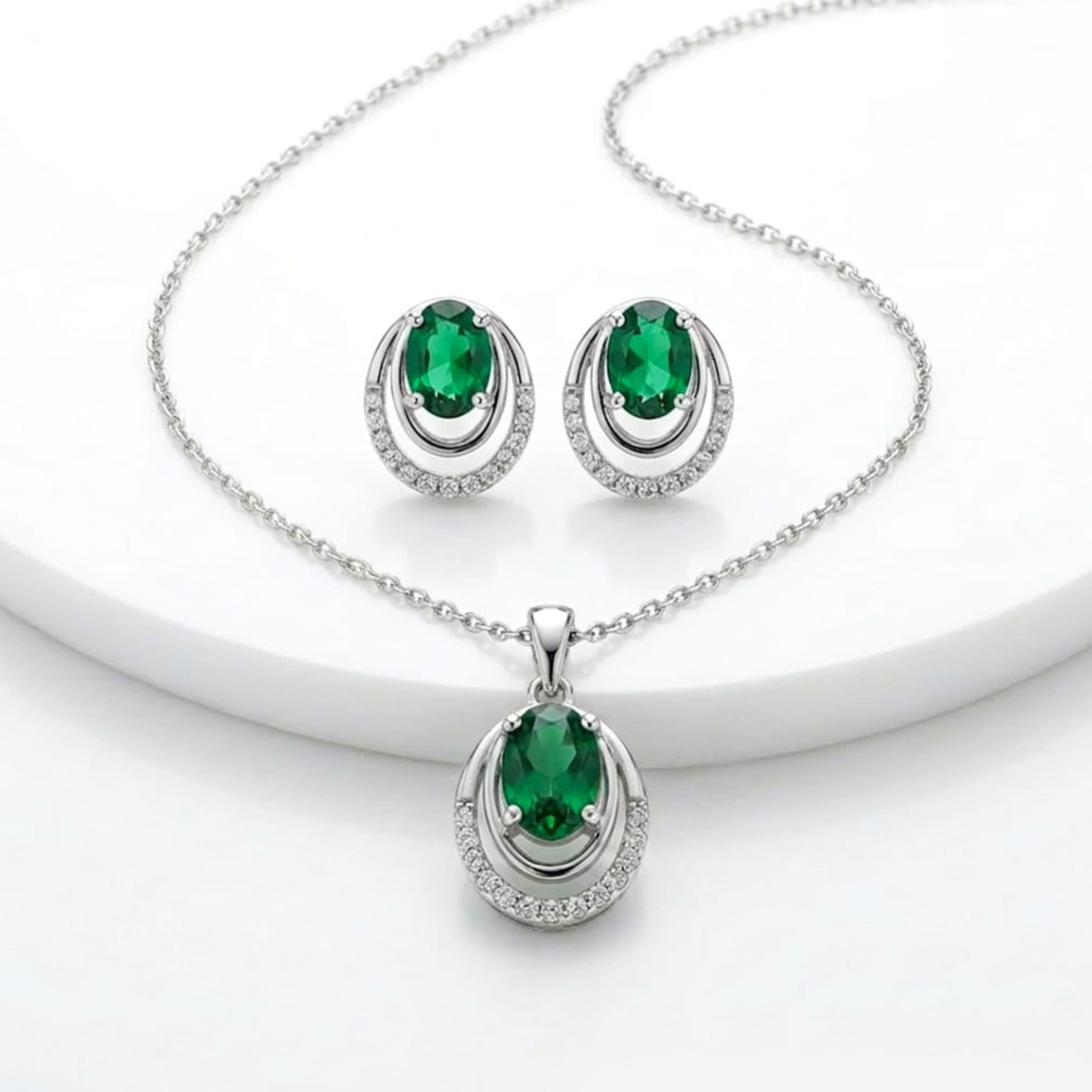 emerald necklace set​