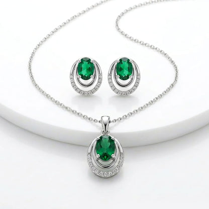 emerald necklace set​
