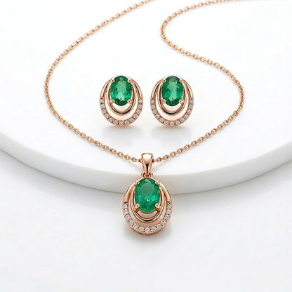 emerald necklace set​