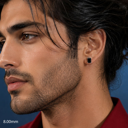 Diamond Stud Earring black