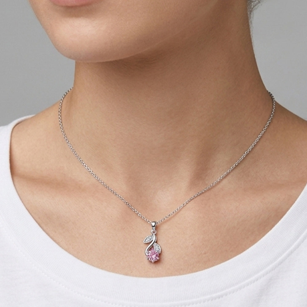 silver leaf pendant silver