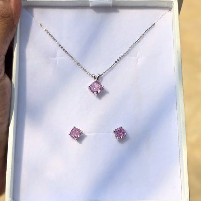 pink diamond necklace