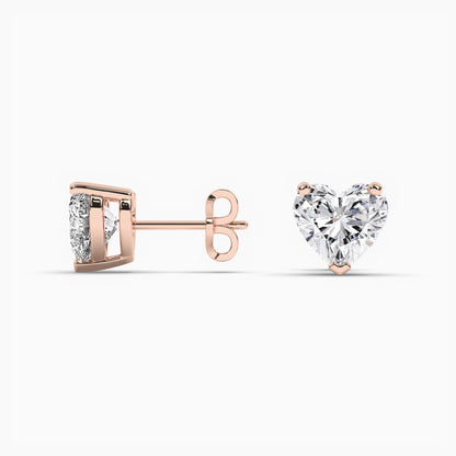 heart stud for men