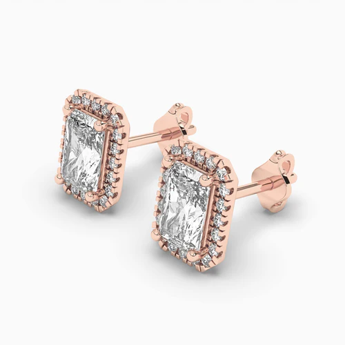 Rose gold earrings 