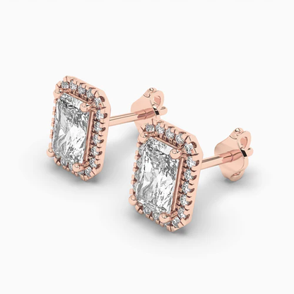 Rose gold earrings 