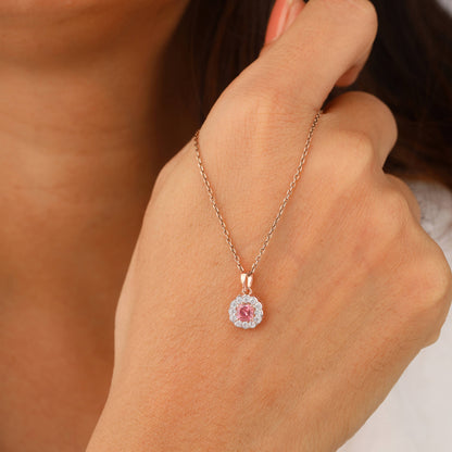 pink diamond pendant