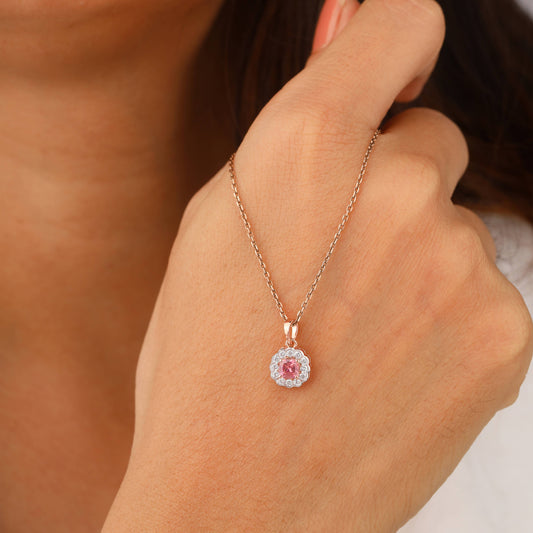 pink diamond pendant