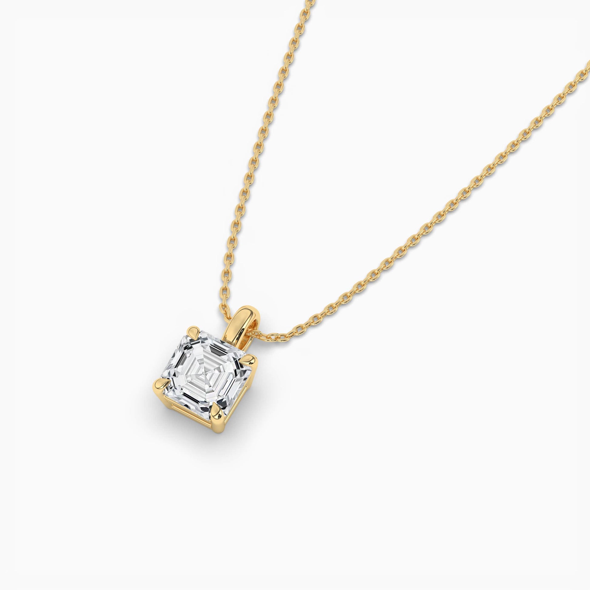 single stone diamond necklace