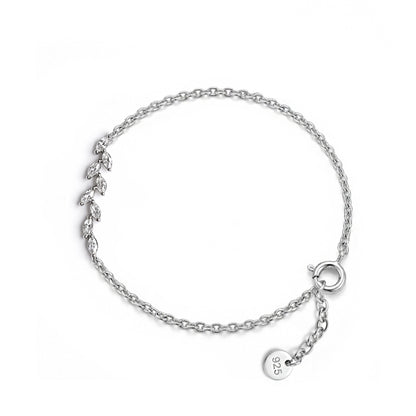 sterling silver diamond bracelet