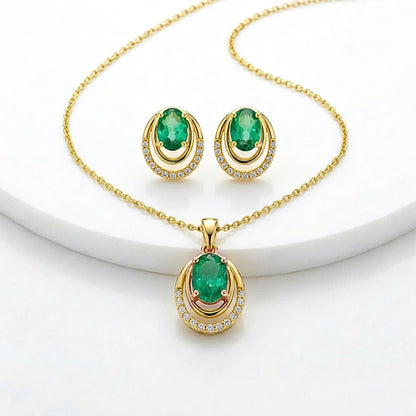 emerald necklace set​