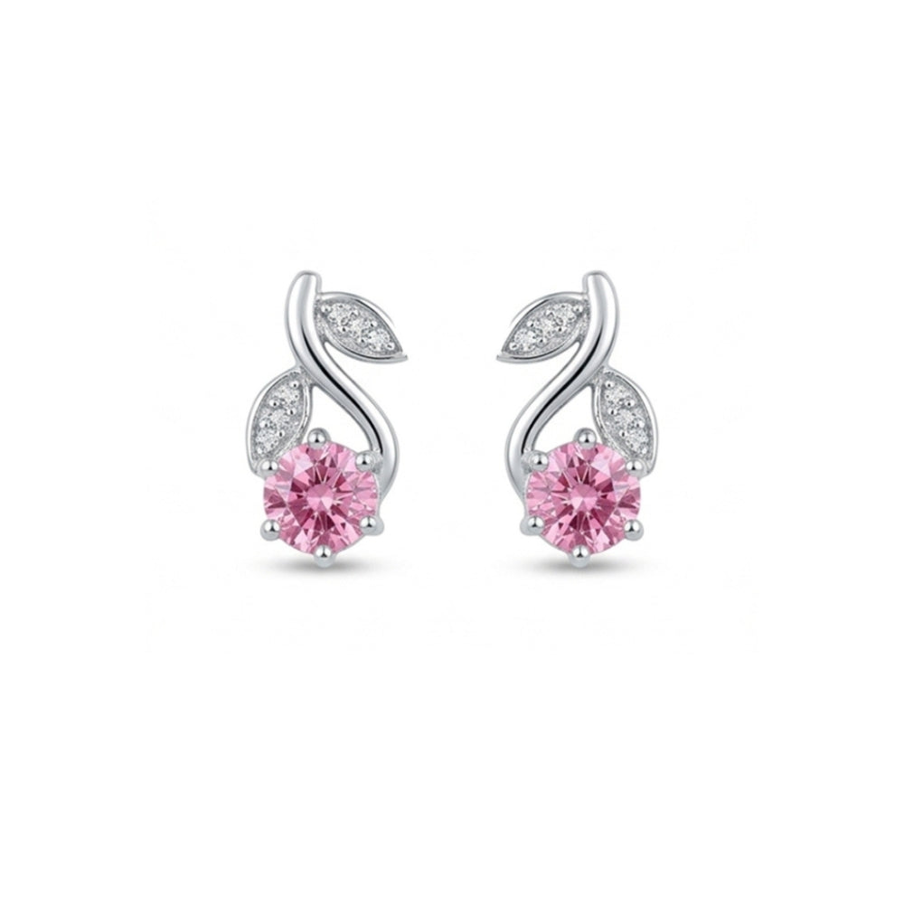 silver leaf earrings