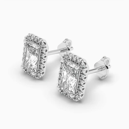 Diamond stud earrings